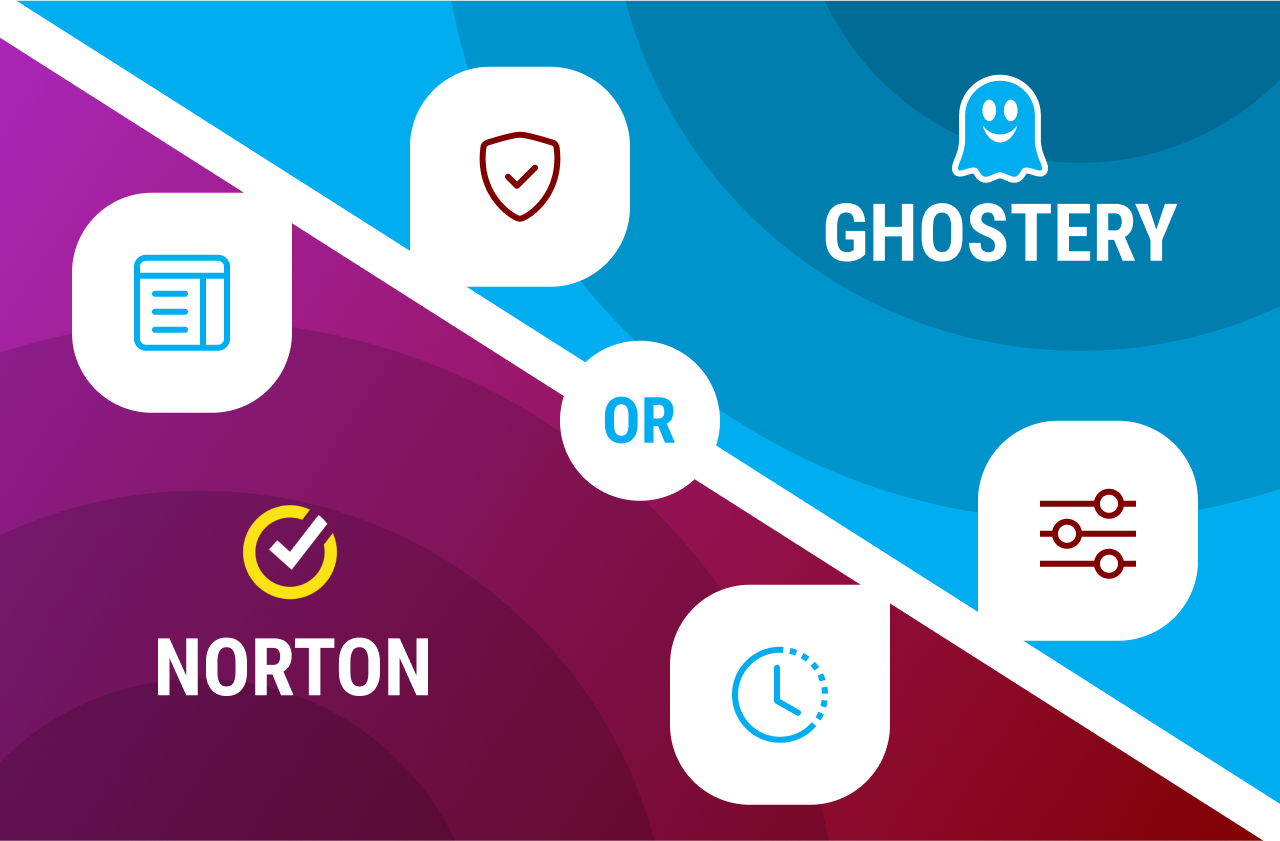 Ghostery and Norton logos